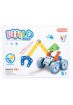 Klocki konstrukcyjne 74el Pojazd