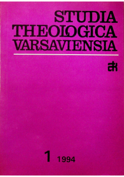 Studia Theologica Varsaviensia Tom I