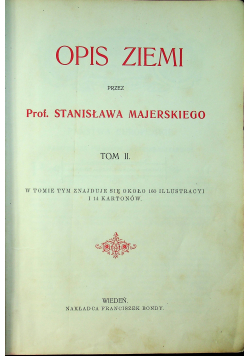Opis ziemi tom II około 1900 r.