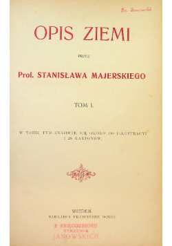 Opis ziemi Tom I 1901 r.