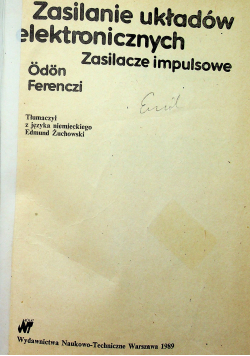 Zasilanie układów elektronicznych zasilacze impulsowe