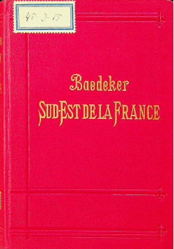 Baedekers Sud Est de la France 1910 r
