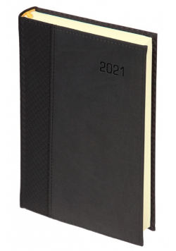 Kalendarz 2021 A4 Dzienny reg. Carbon Paris Czarny
