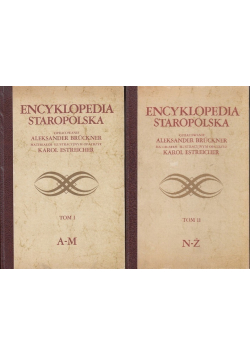 Encyklopedia staropolska Tom 1 i 2