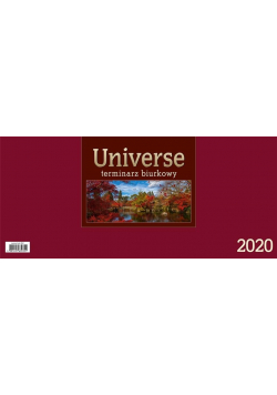 Kalendarz 2020 Biurkowy Universe - bordowy