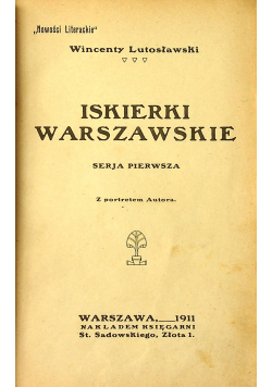 Iskierki Warszawskie 1911r