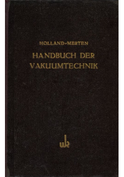 Handbuch der Vakuumtechnik