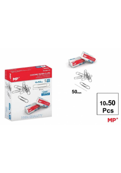 Spinacz srebrny 50mm 10x50szt