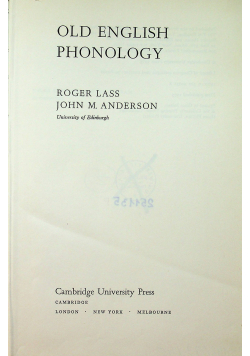 Old English Phonology