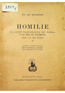 Homilie 1949 r.