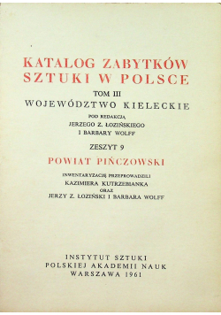 Katalog zabytków sztuki w polsce Tom III zeszyt 9