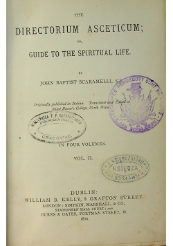 The directorium asceticum 1870 r