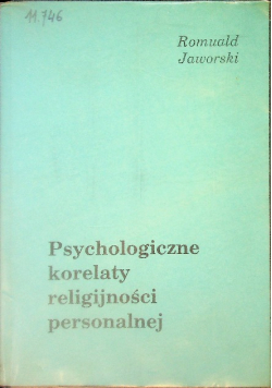 Psychologiczne korelaty religijności personalnej