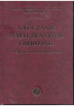 Nauczanie o małżeństwie i rodzinie