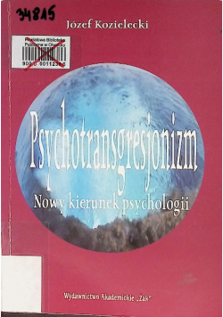 Psychotransgresjonizm Nowy kierunek psychologii