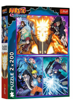 Puzzle 2x200 Ninja z Wioski Ukrytego Liścia TREFL
