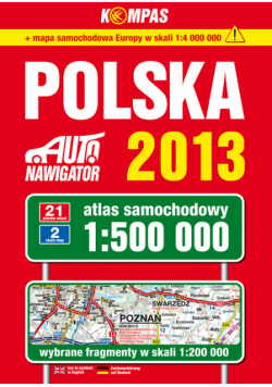 Polska Atlas samochodowy 1:500 000