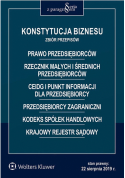 Konstytucja biznesu Zbiór przepisów