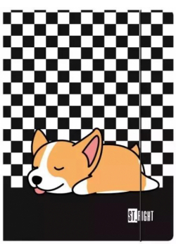 Teczka z gumką A4 Sleepy Corgi