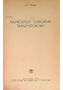 Najprostszy odbiornik tranzystorowy