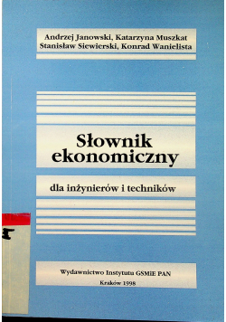 Słownik ekonomiczny