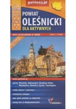 Mapa dla aktywnych - Powiat Oleśnicki 1:55 000