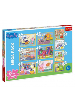 Puzzle 10w1 Świnka Peppa z przyjaciółmi TREFL