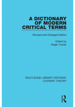 A Dictionary of Modern Critical Terms