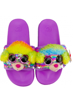 Ty Fashion cekinowe kapcie - Pudle tęczowe rozm.S