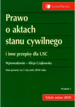 Prawo o aktach stanu cywilnego i inne przepisy dla USC