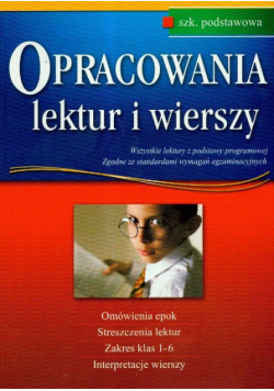 Opracowania lektur i wierszy Szkoła podstawowa