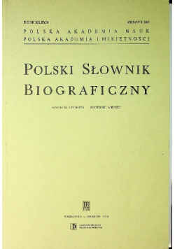 Polski Słownik Biograficzny Tom XLIX / 4 Zeszyt 203