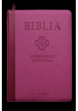 Biblia pierwszego Kościoła z paginatorami różowa