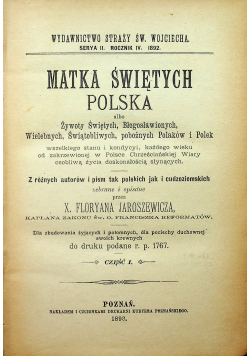 Matka świętych Polska część I 1893 r.