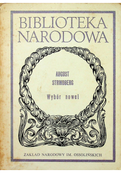 August Strindberg Wybór nowel