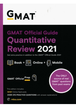 GMAT Official Guide Quantitative Review 2021, Book + Online Question Bank