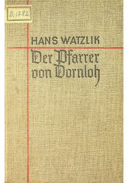Der pfarrer von Dornoloh 1930 r