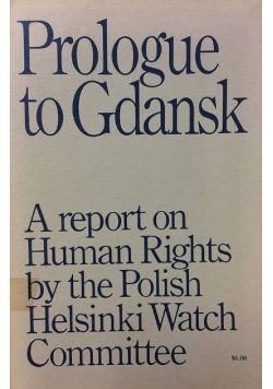 Prologue to Gdansk