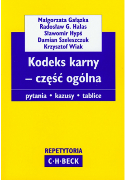 Kodeks karny część ogólna