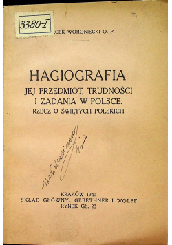 Hagiografia 1940 r.