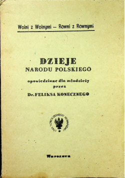 Dzieje Narodu Polskiego reprint z 1905 r
