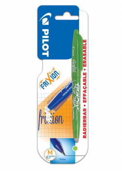 Pióro kulk. FriXion jas zielony 0.7 + wkłady PILOT