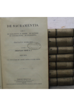 Praelectiones Dogmaticae 8 tomów około 1906r.