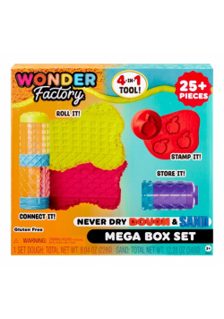 Wonder Factory Never Dry Dough&Sand Mega Box