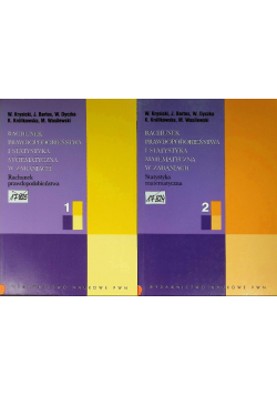 Rachunek prawdopodobieństwa i statystyka matematyczna Tom 1 i 2