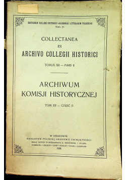 Archiwum komisji historycznej 1938 r.