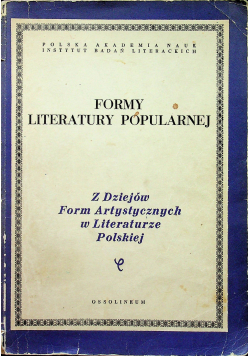 Formy Literatury Popularnej tom XXXII