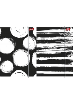 Teczka z gumką A4 Black & White 10 sztuk