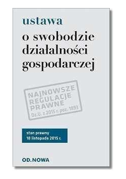 Ustawa o swobodzie dział. gosp. 18 listopada 2015