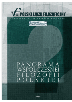Panorama współczesnej filozofii polskiej